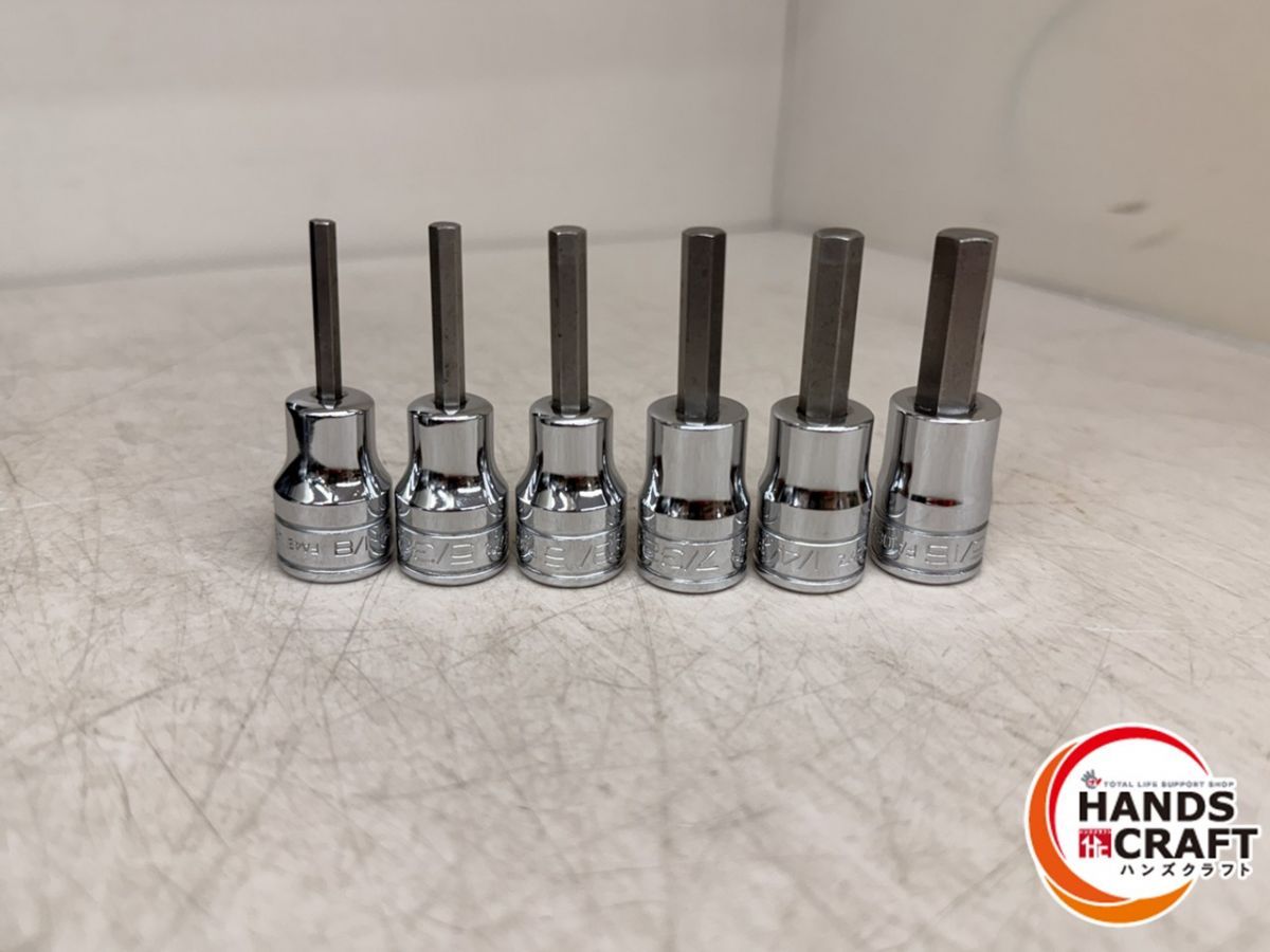 ♪ Snap-on ヘックスソケット6個セット FA4E 5E 6E 7E 8E 10E スナップオン