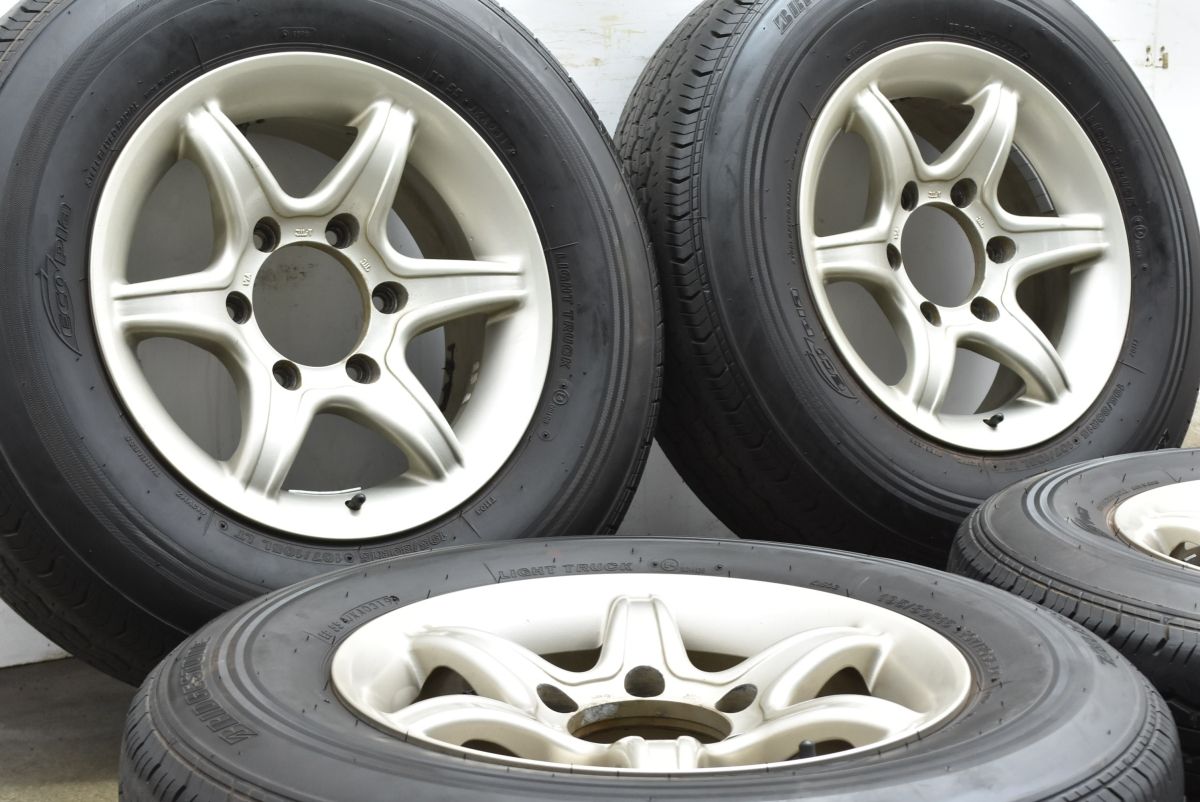 バリ溝 KOSEI 15in 6J 22 PCD139.7 ブリヂストン RD-613 STEEL 195|80R15 ハイエース レジアスエース オーバーフェンダー推奨 可