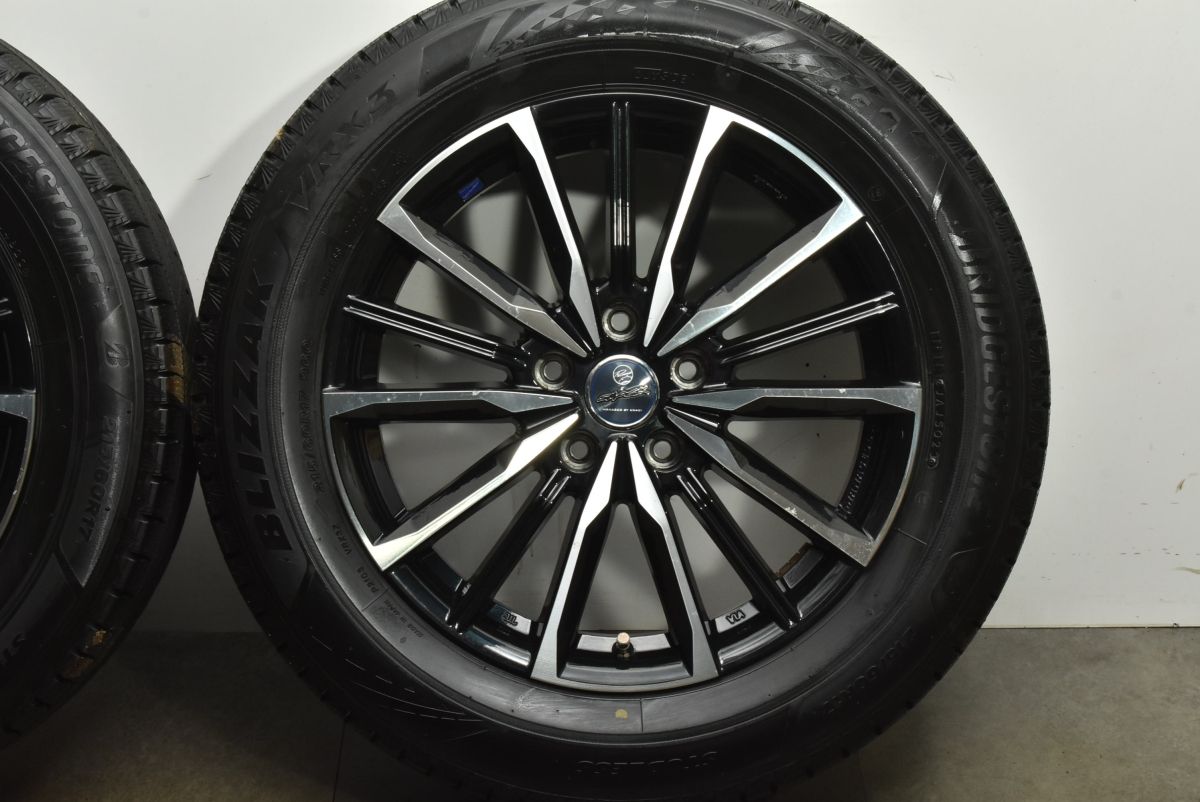 バリ溝 SMACK 17in 7J 38 PCD114.3 ブリヂストン ブリザック VRX3 215|60R17 アルファード カローラクロス エクストレイル FFCRYSTALESIA_COM