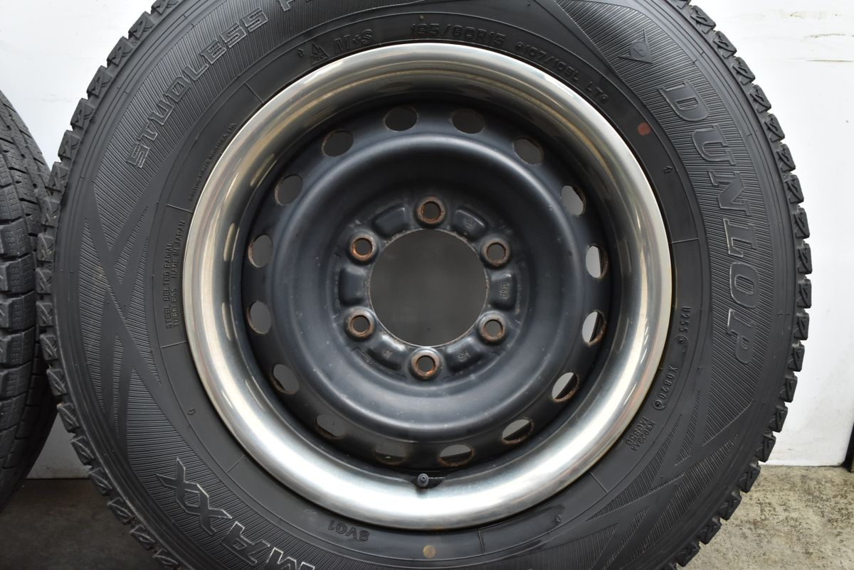 リムガード付き トヨタ 200 ハイエース 純正 15in 6J 35 PCD139.7 ダンロップ ウインターマックス SV01 195|80R15 レジアスエース FFCRYSTALESIA_COM