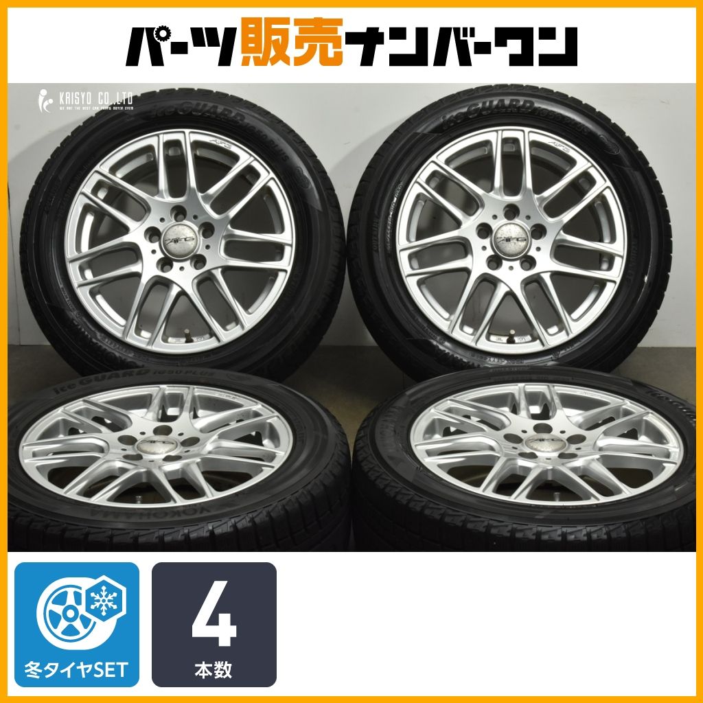 交換用に EURO AFG 16in 6.5J 48 PCD108 ヨコハマ アイスガード iG50プラス 205 55R16 ボルボ V40 V50 ホイールのみ販売