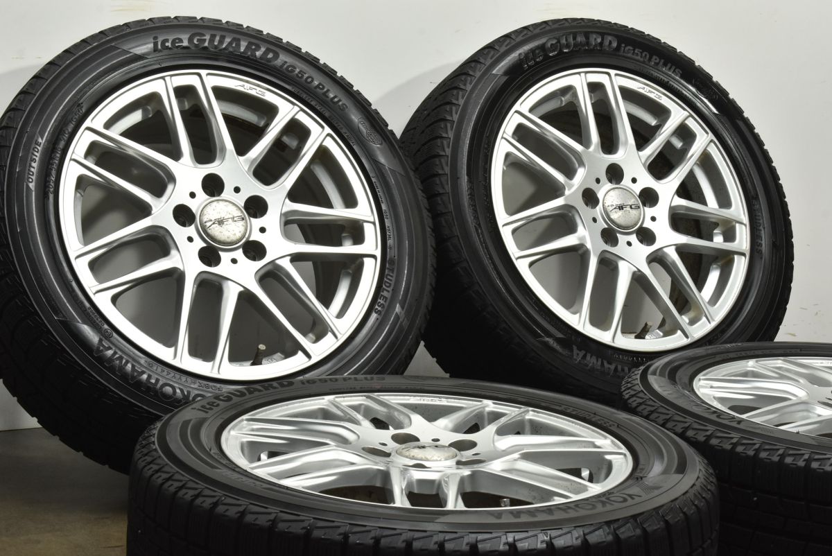 交換用に EURO AFG 16in 6.5J 48 PCD108 ヨコハマ アイスガード iG50プラス 205 55R16 ボルボ V40 V50 ホイールのみ販売