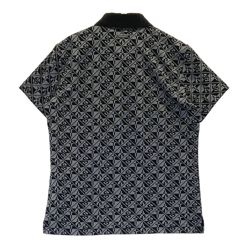 サイズ S ST ANDREWS セントアンドリュース モデル 半袖ポロシャツ ロゴ総柄 ブラック系 240101543596 ゴルフウェア レディース ストスト