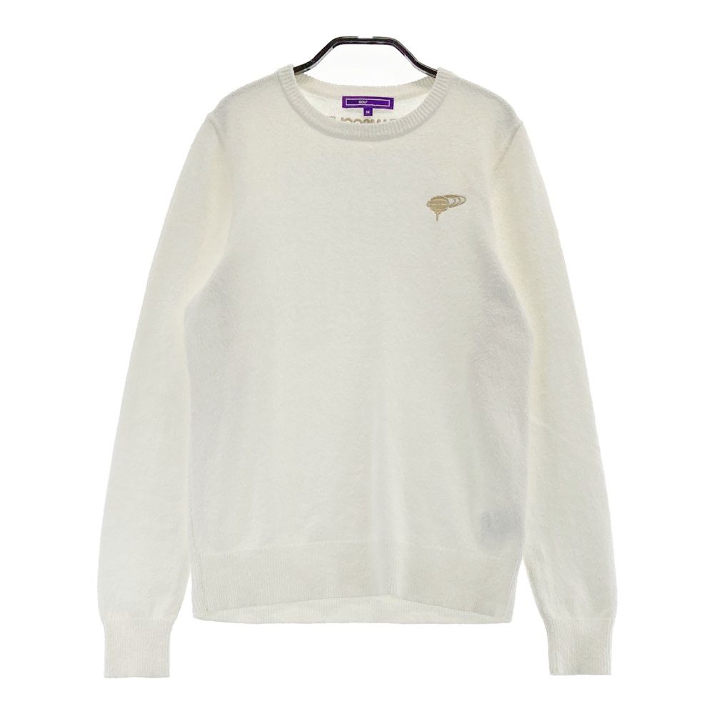 サイズ M BEAMS GOLF ビームスゴルフ モデル クルーネック ニットセーター ホワイト系 240101543889 ゴルフウェア レディース ストスト