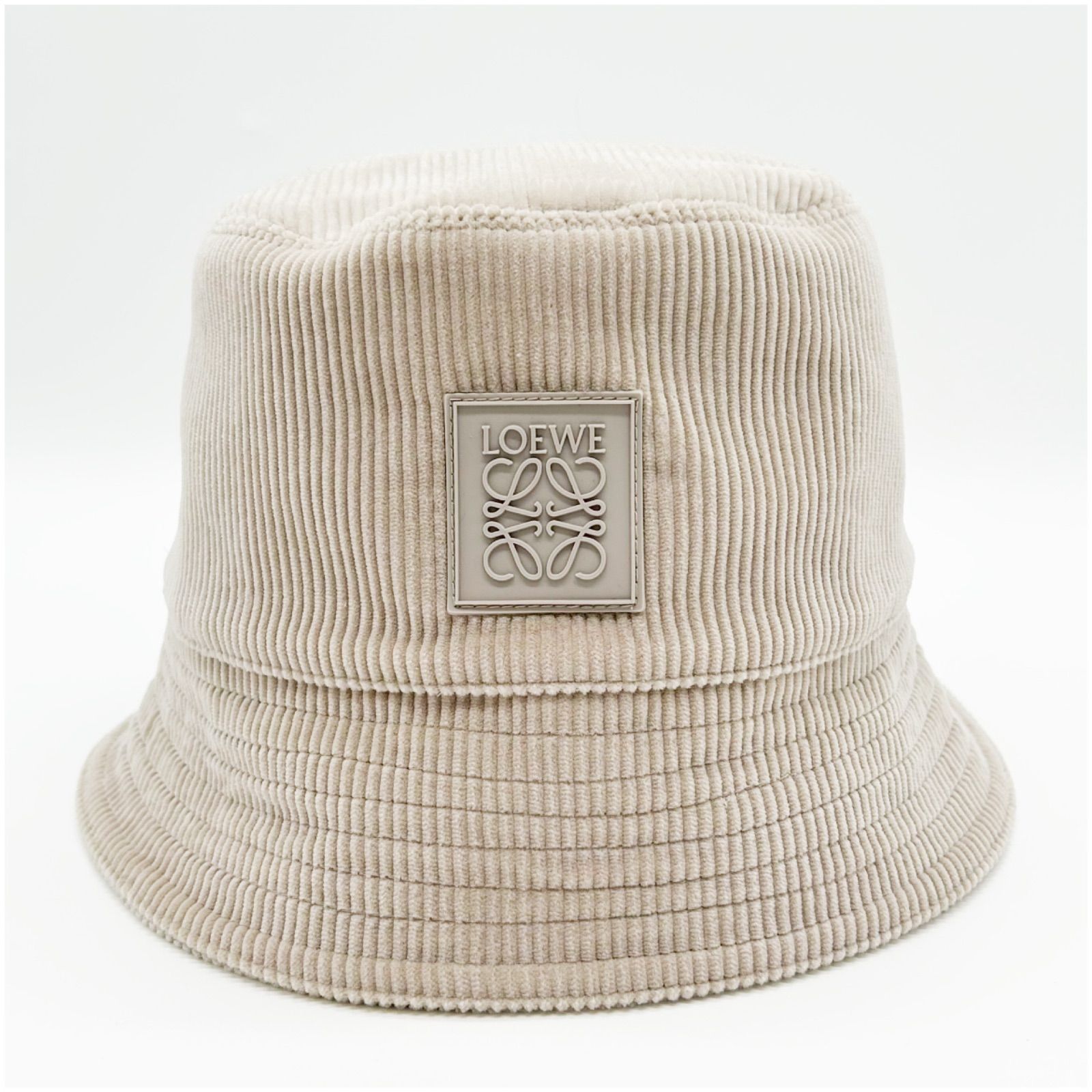 LOEWE ロエベ バケットハット コーデュロイ アナグラム ベージュ 59 レディース メンズ