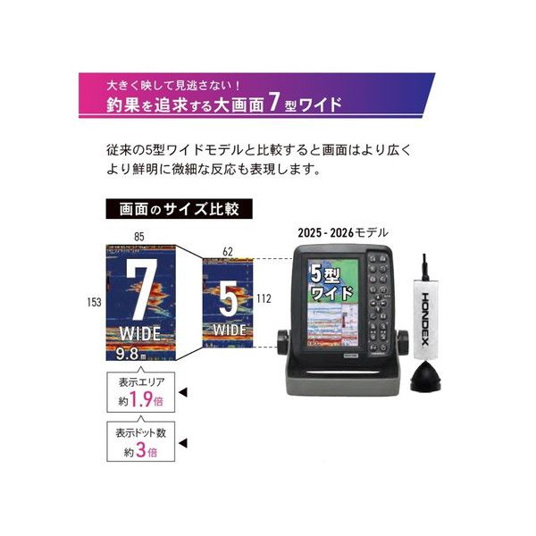 ホンデックス 魚探 PS 711 CN ワカサギパック