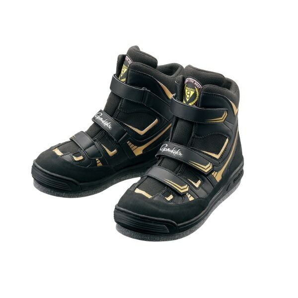 がまかつ GM4514 フェルトスパイクシューズ パワータイプ ブラック×ゴールド L 25.5-26.0cm