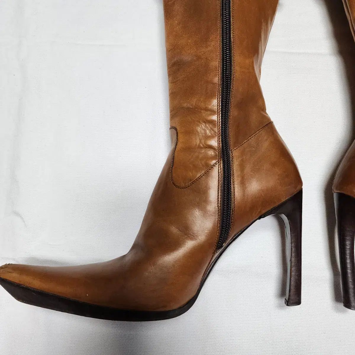 スタッズ ロングブーツ