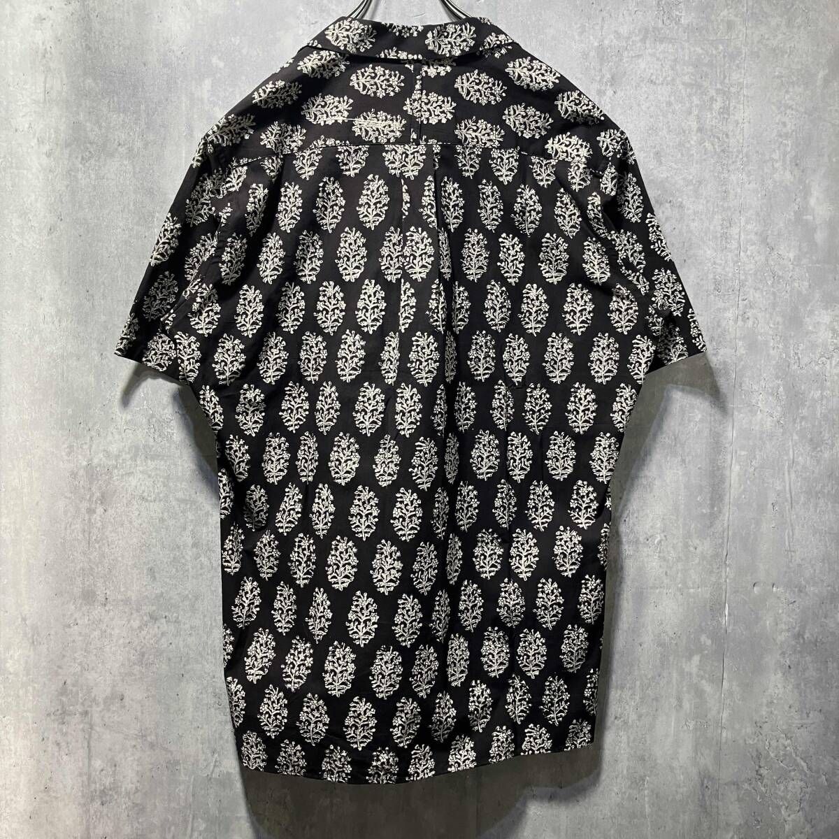 S YTE open collar shirt開襟シャツ ブラウン ホワイト サイズ3 サイト