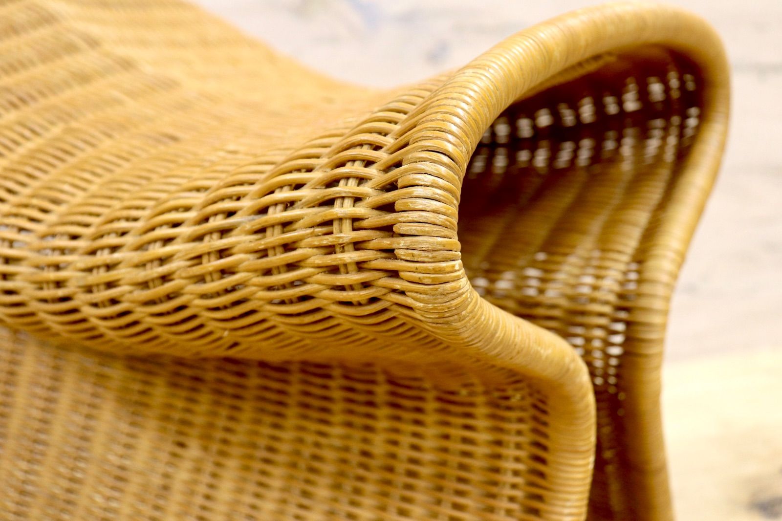 GMIK564A IDEE イデー SHROOM WICKER シュルーム ウィッカー ラタンスツール 籐 オットマン サイドチェア 定価約4万 MARWIL-DEMENAGEMENTS_CH