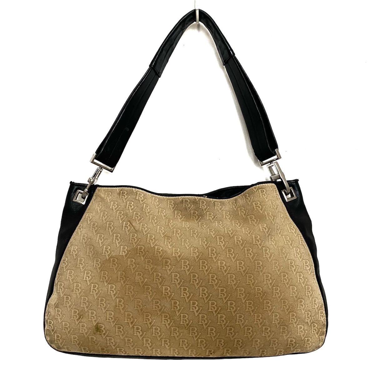 BOTTEGA VENETA(ボッテガヴェネタ) ショルダーバッグ - ベージュ×黒 