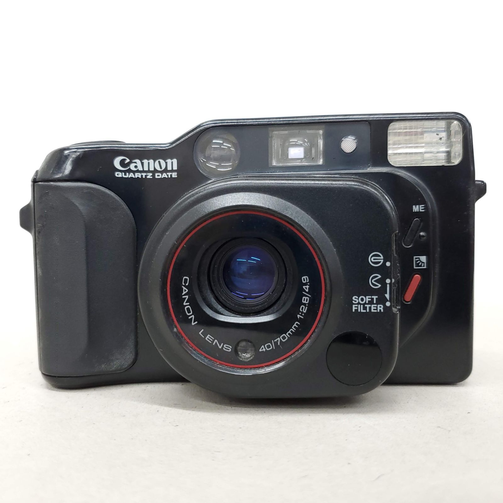 動作 済 Canon Autoboy TELE QUARTZ DATE F1027-4v