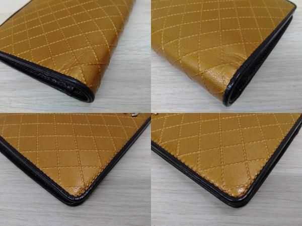 【美品】CHANEL シャネル ビコローレ 長財布 ウォレット ゴールド金具 シャネル CHANEL／ビコローレ 1169****／長財布 黄 箱・ギャランティ