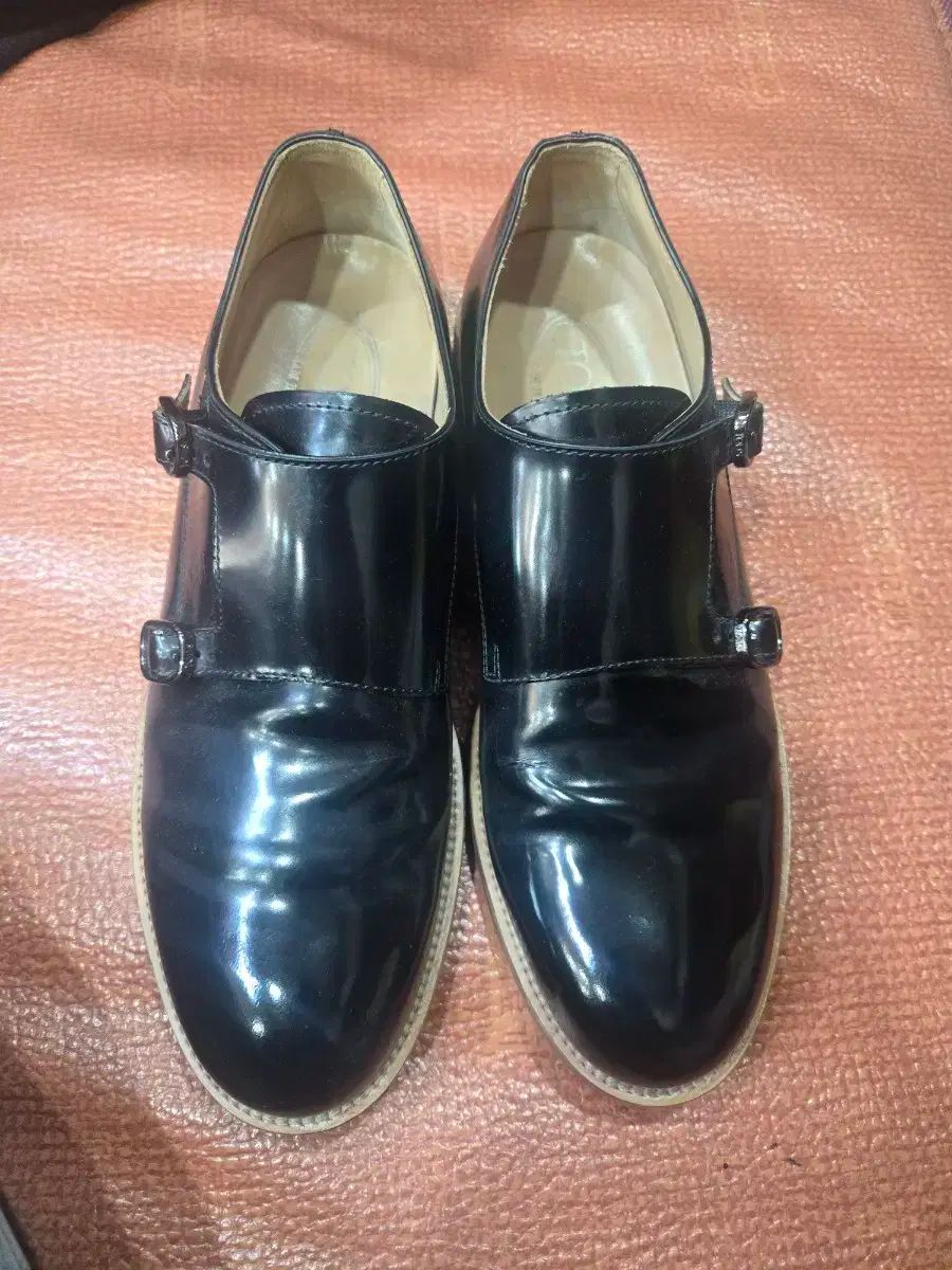 TOD S トッズ ブラック ダブルモンク ストラップ シューズ