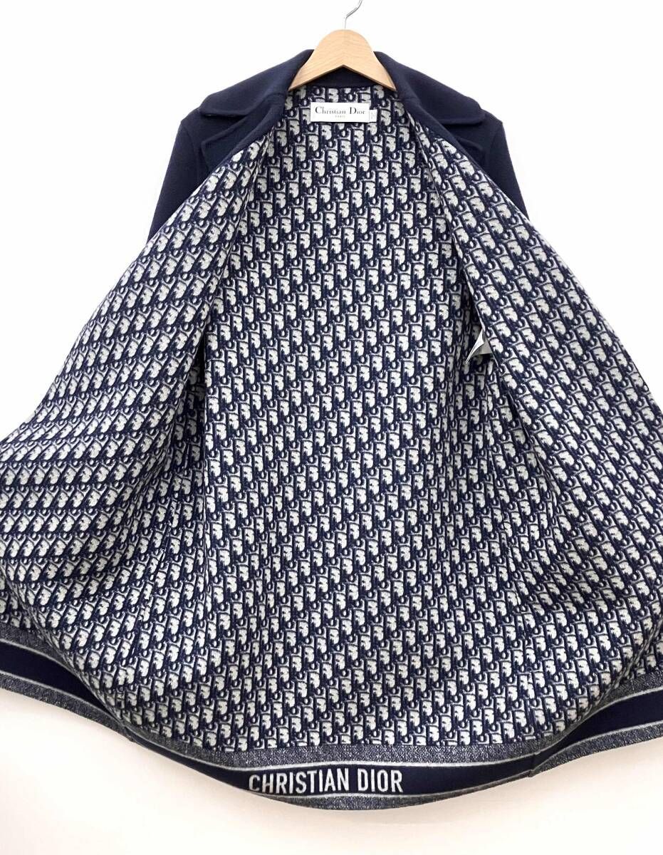 Christian Dior クリスチャンディオール ウール ベルト付きコート