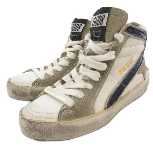ゴールデングース GOLDEN GOOSE GGDB-SLIDE ハイカットスニーカー シューズ マルチカラー サイドジップ 星 スター |AE