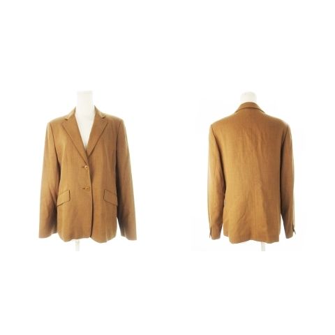 アクアスキュータム セットアップ スーツ テーラードジャケット スラックスパンツ 大きいサイズ 13 茶 ブラウン CK 19 GY 99