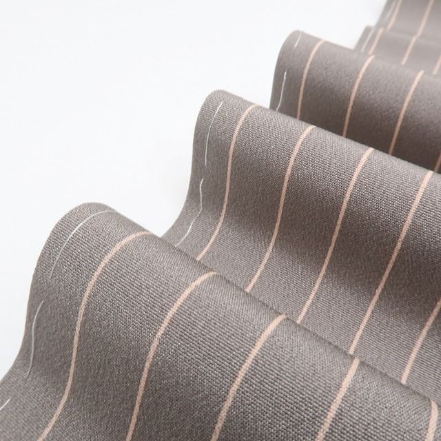 ✾まめ藤✾m2306＊美品 正絹 仕付け糸付き 縦縞 蝶 トールサイズ