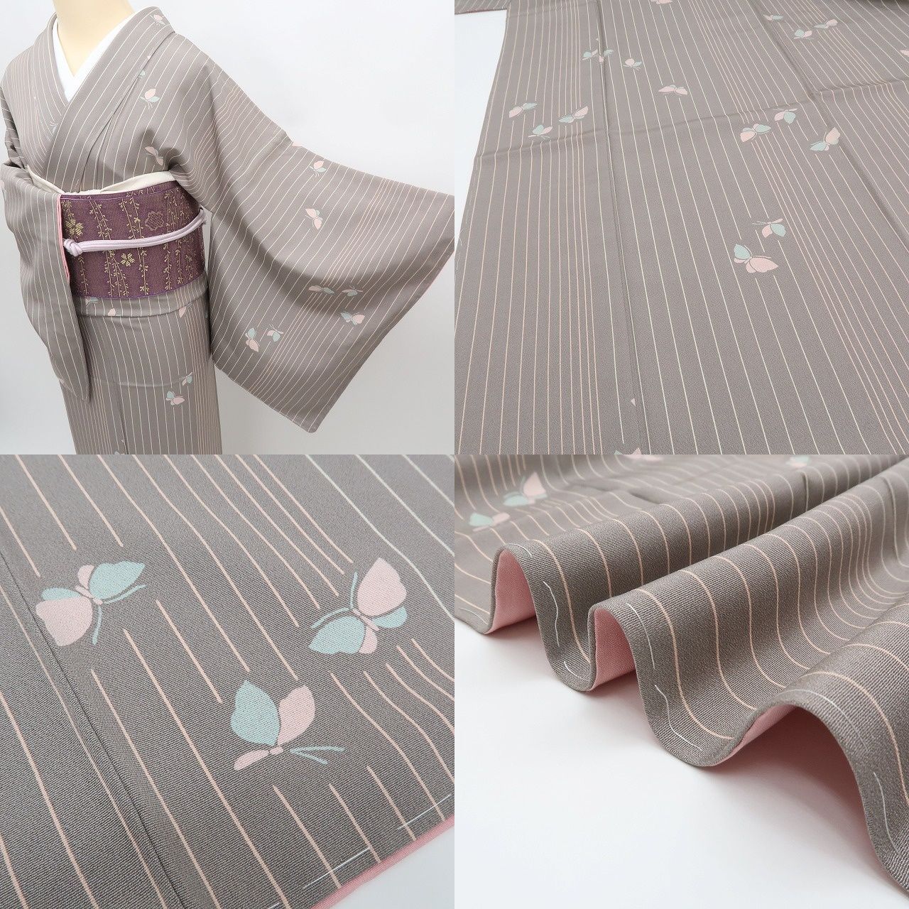 新品 斉藤三才 落款 百合 着物 正絹 仕付け糸付 トールサイズ 小紋 4645 新品 秀美謹製 紅葉 落款 着物 正絹 仕付け糸付 トールサイズ“季節