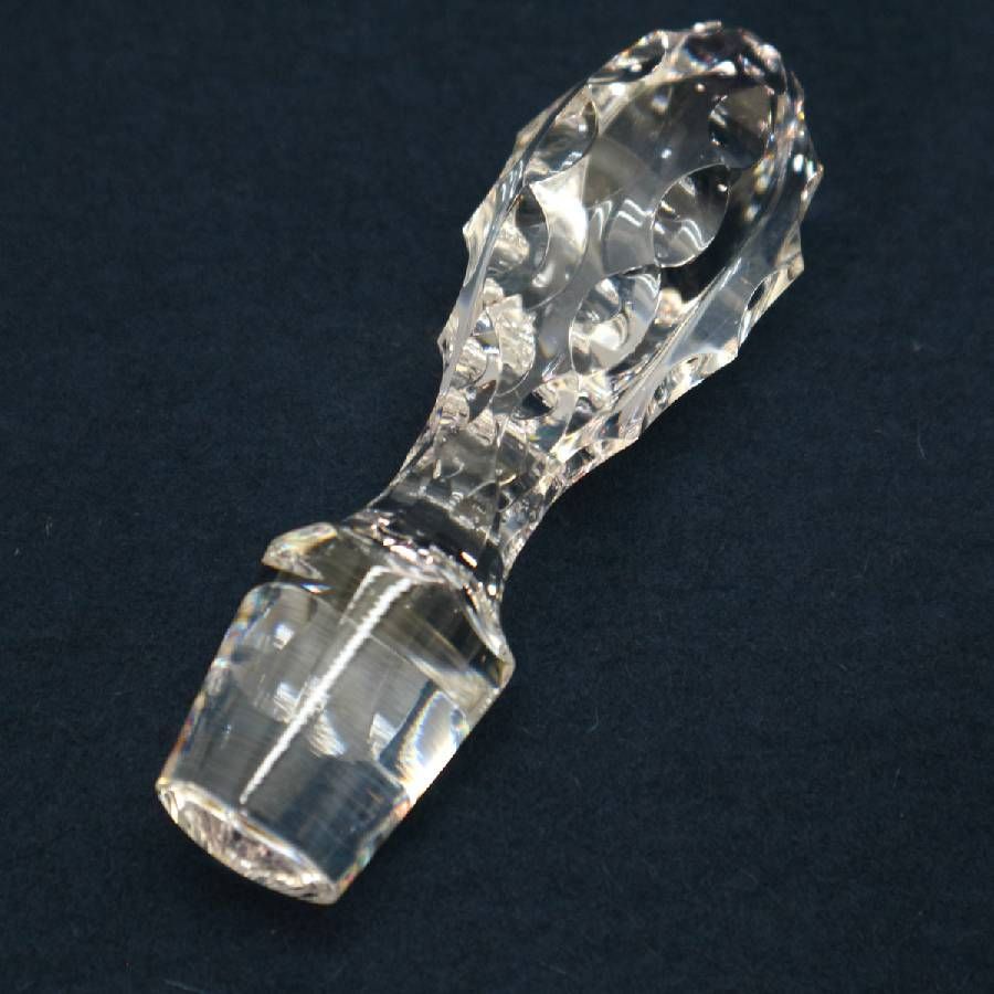 Meissen マイセン クリスタルガラス デキャンタ デカンタ 花瓶 高さ29cm カットガラス 切子 一輪挿し 品 ドイツ製 288f10