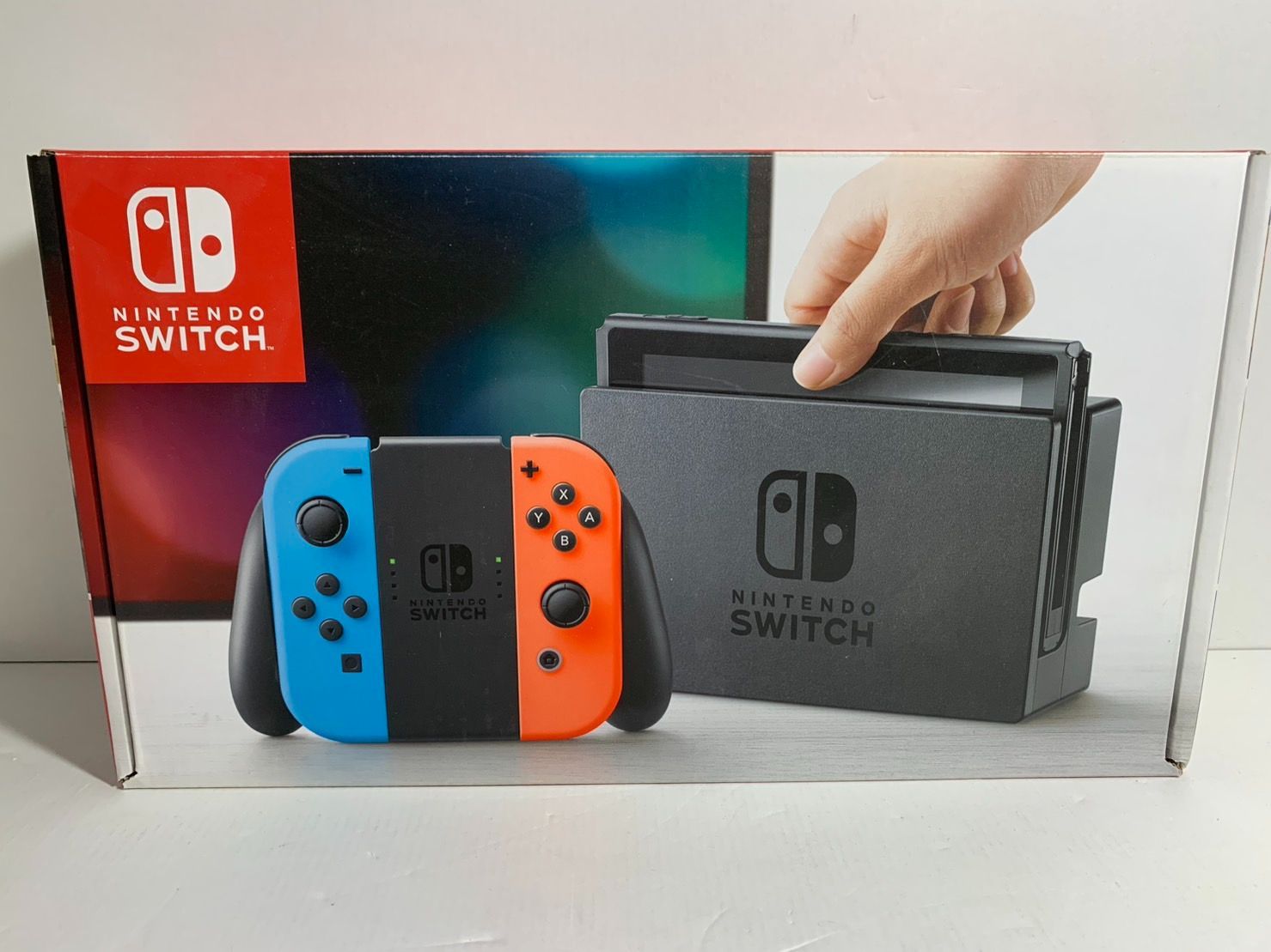 25.Nintendo Switch Joy-Con L ネオンブルー R ネオンレッド 初期型 併売品 ▲