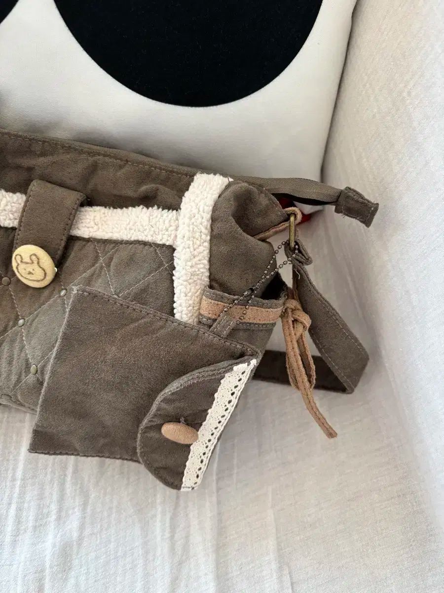 カーキブラウン ウィンターモリモリ クロスバッグ