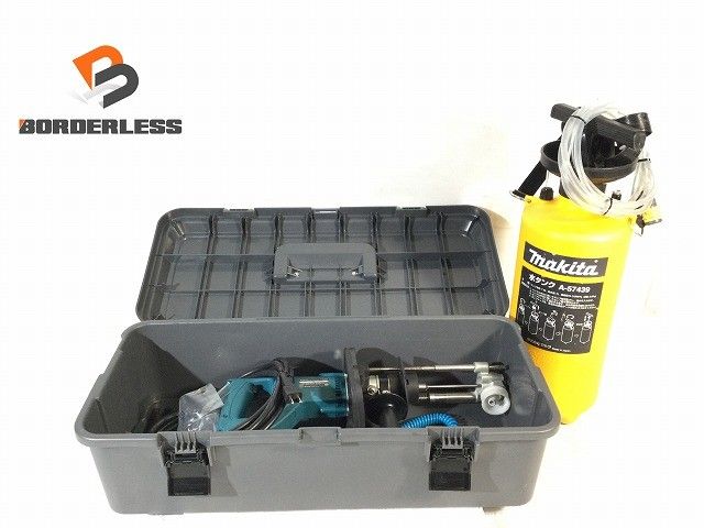 品 makita マキタ 100V ダイヤテックドリル DT0600 水タンク+ケース付 ミストドリル ミストダイヤドリル 低振動ドリル117623