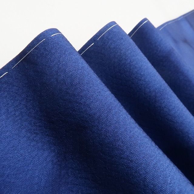 ❁tomihisa❁ やまと誂製 着物 正絹 仕付け糸付 藍染 藍染の静けさが凛とした美しさを引き立てる 付下げ 6909