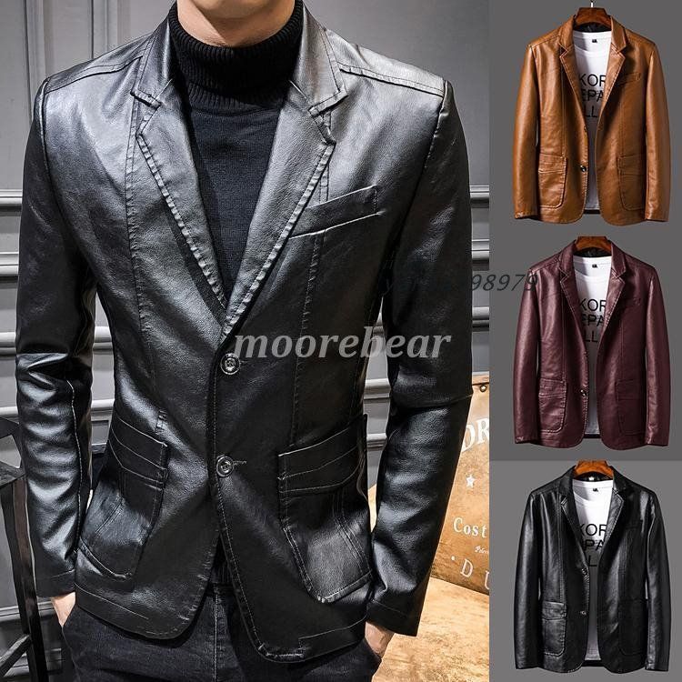 レザー メンズ テーラード革ジャン PUレーザー yan5a398979 - メルカリ