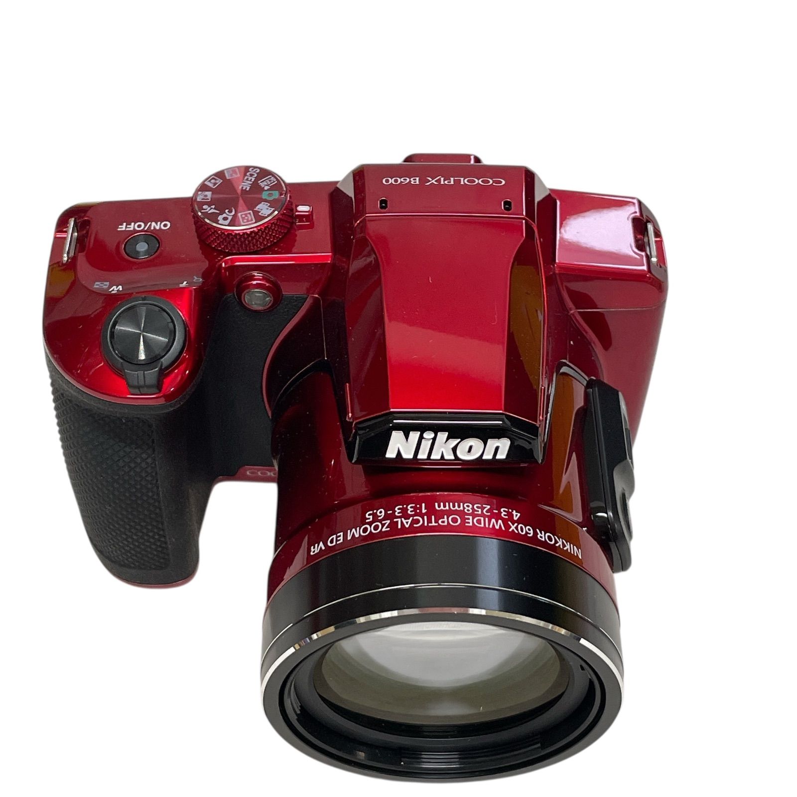 WJ65 Nikon デジタルカメラ COOLPIX B600 RD 光学60倍 軽量