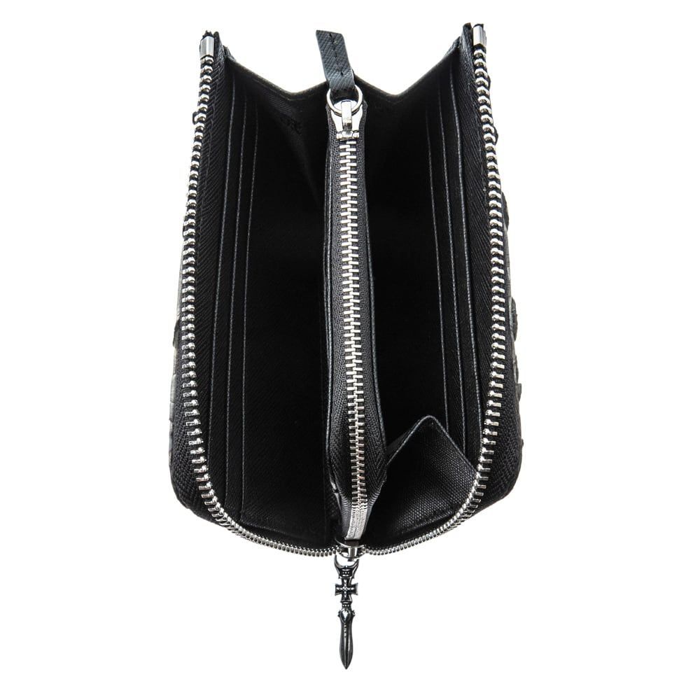 Ｌ字スリムグレーパイソンミニウォレット