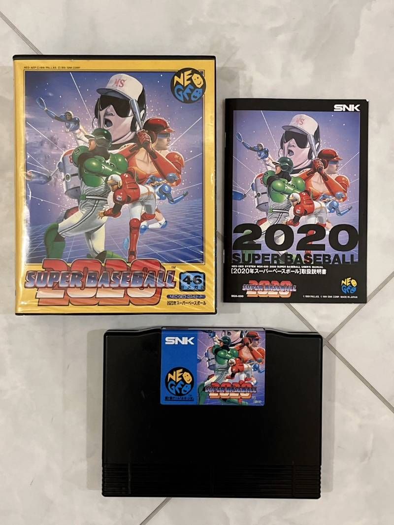 SNK ネオジオ ROM 2020年スーパーベースボール 46メガ SF野球ゲーム 取説付 NEO-GEO ゲームソフト