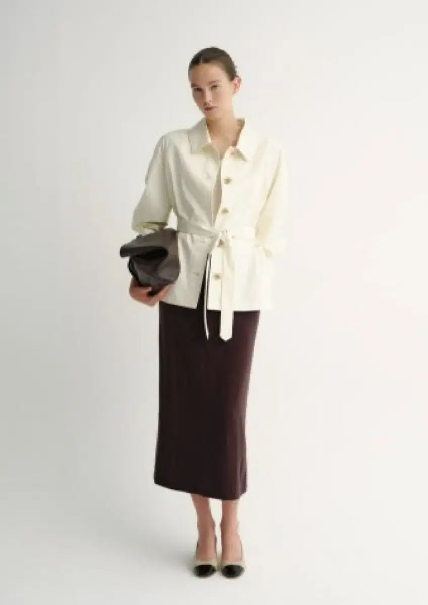 SIE シエ ノア ウール ニット スカート チョコレート マキシ GULLKHAN_COM