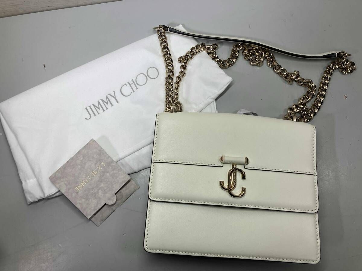 JIMMY CHOO|ジミーチュウ| THE VARENNE Family| ショルダーバッグ|ホワイト