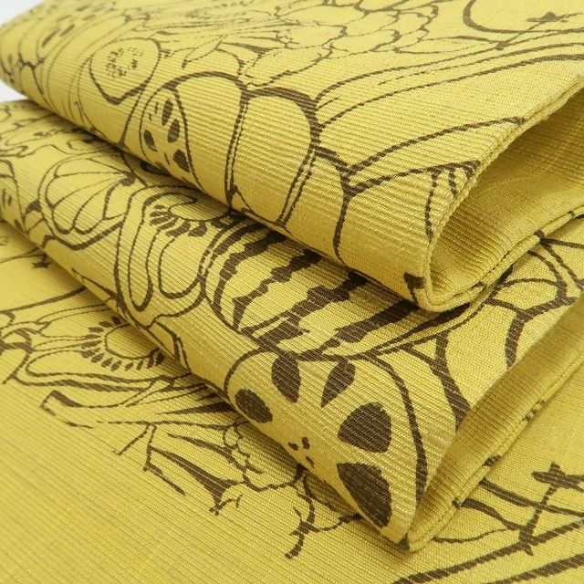 ❁tomihisa❁新品 貴久樹 野菜柄 着物“何かが違う！いつまでも心に巡る