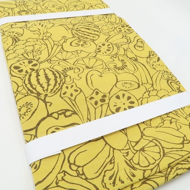 ❁tomihisa❁新品 貴久樹 野菜柄 着物“何かが違う！いつまでも心に巡る