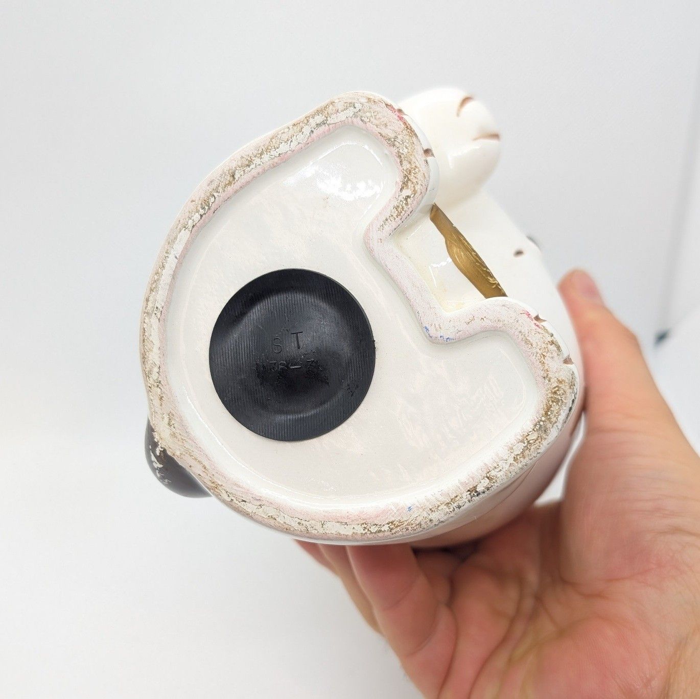うちのタマ知りませんか　タマ　当時物 陶器 貯金箱 現状品 補修あり 昭和レトロ 希少