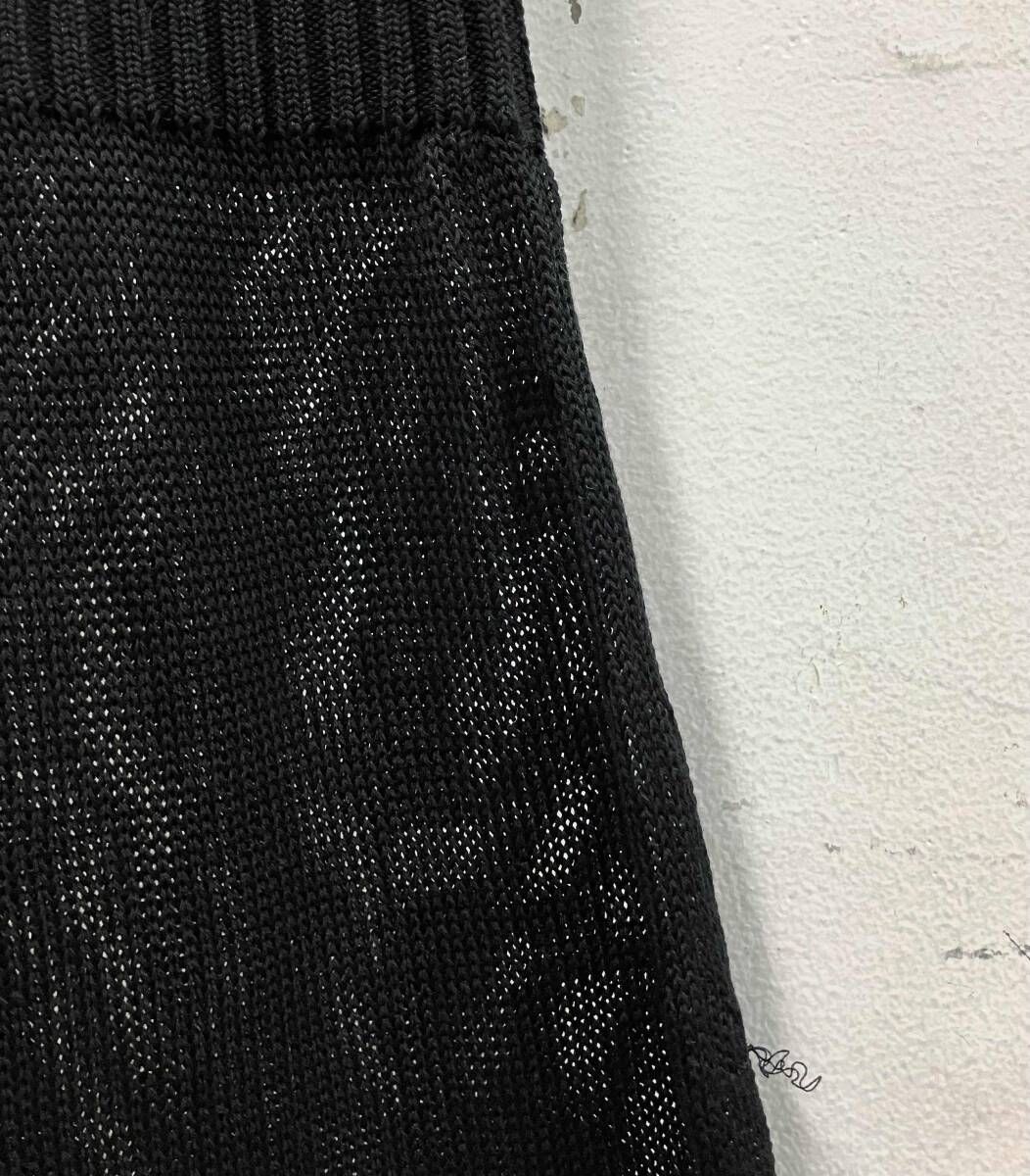 PLAGE プラージュ GENES ジェネス ANIAスカート アニアスカート サイズS-M 24ss ニット ブラック コットン ペルー製 GULLKHAN_COM