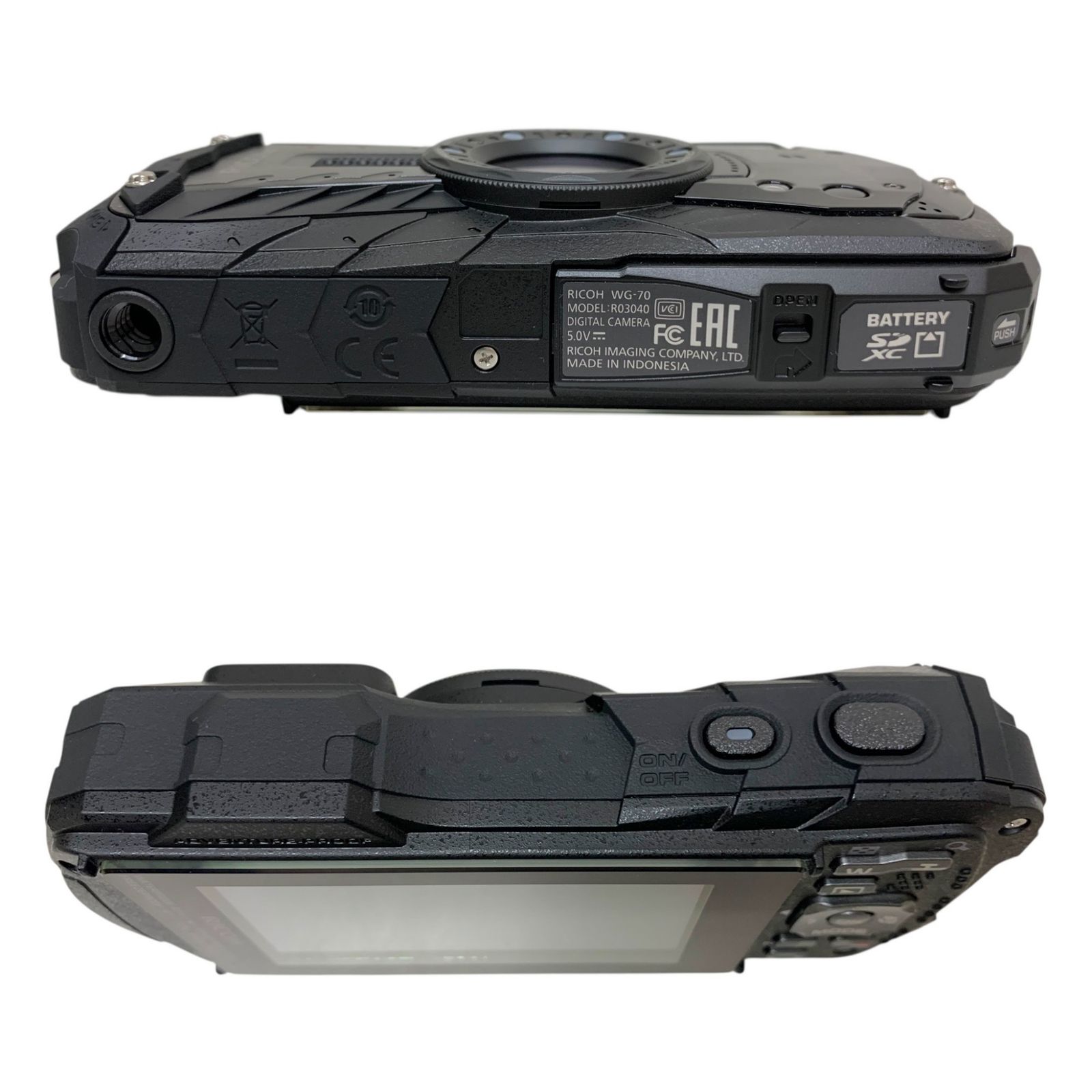 RICOH デジタルカメラ WG-70 WG-70 コンパクトデジタルカメラ ブラック