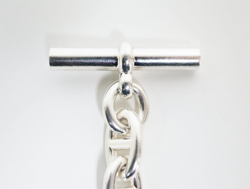 エルメス HERMES シェーヌダンクル MM 925 シルバー 17コマ ブレスレット レディース ジュエリー