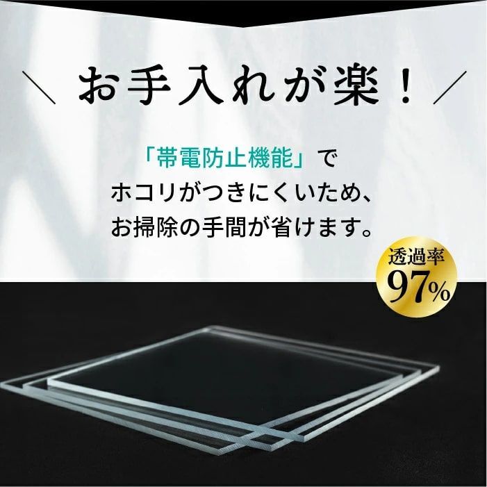 ニデック レクアアートＬ 厚さ2mm 681×501～960×610mm以内 アクリル板 フリーカット可 反射防止膜付き 透過率97％以上 帯電防止機能付き 額縁 絵画 C2AA09205050A05 HRDEVELOPMENT_JP