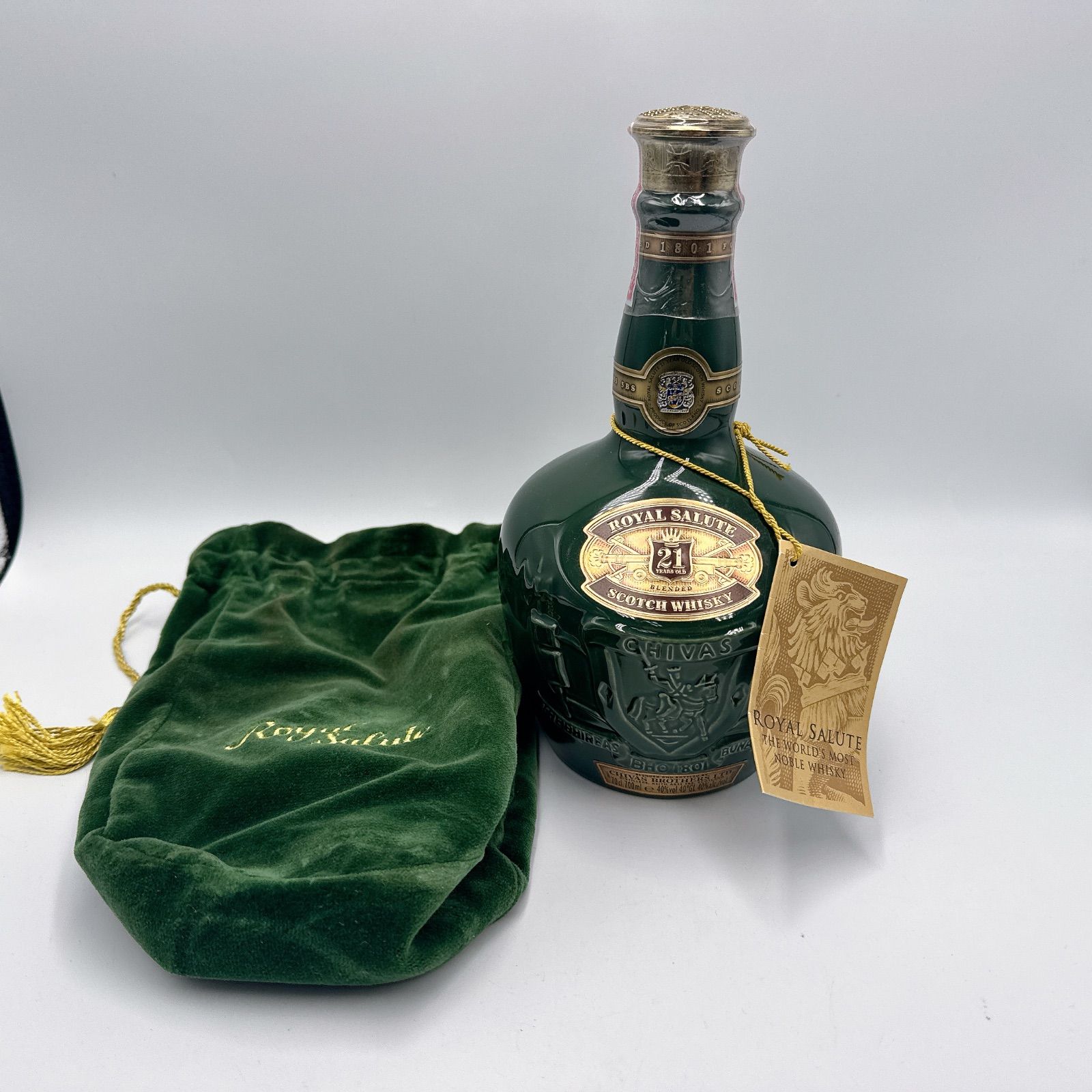 未開栓 ROYAL SALUTE 21年 スコッチウイスキー 700ml 陶器 緑