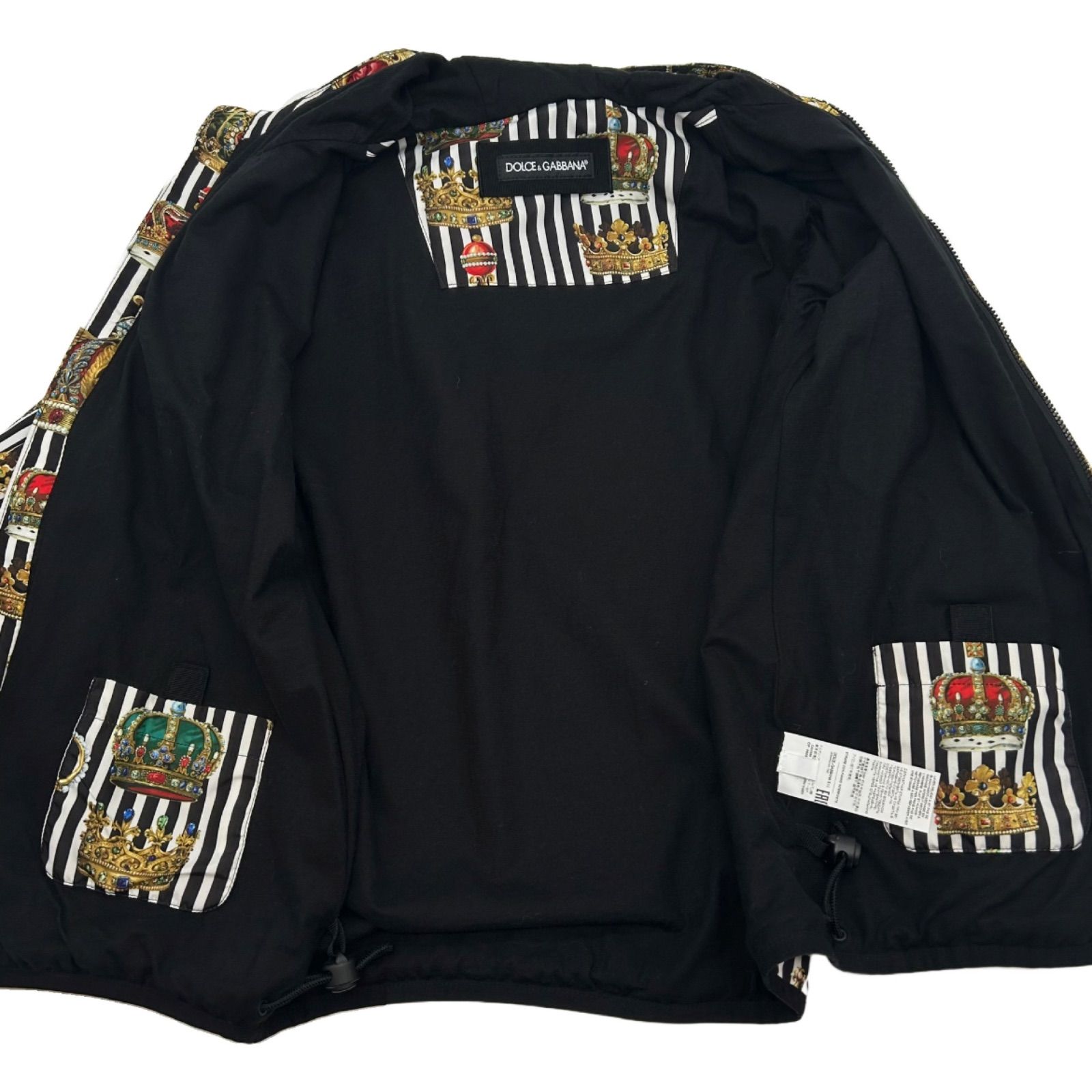 自在な DOLCE＆GABBANA ドルチェアンドガッバーナ キッズ ジップアップジャケット パーカー クラウンプリント サイズ７|8 12-131cm 子供服 一覧爆安！