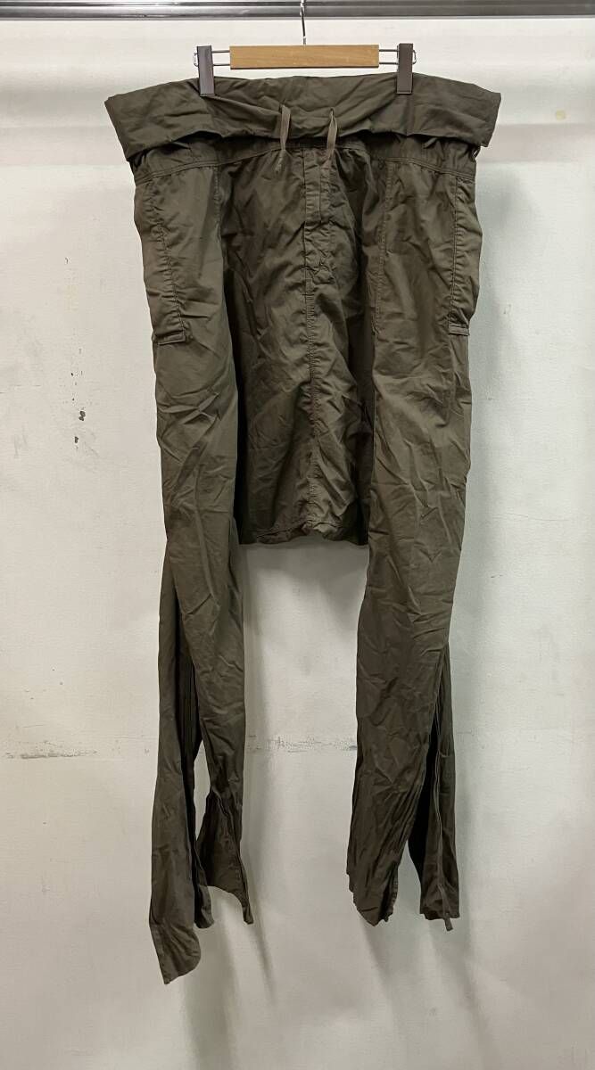 KAPITAL キャピタル KIRO HIRATA サルエル 変形 綿パン サイズS カーキ 日本製 コットン