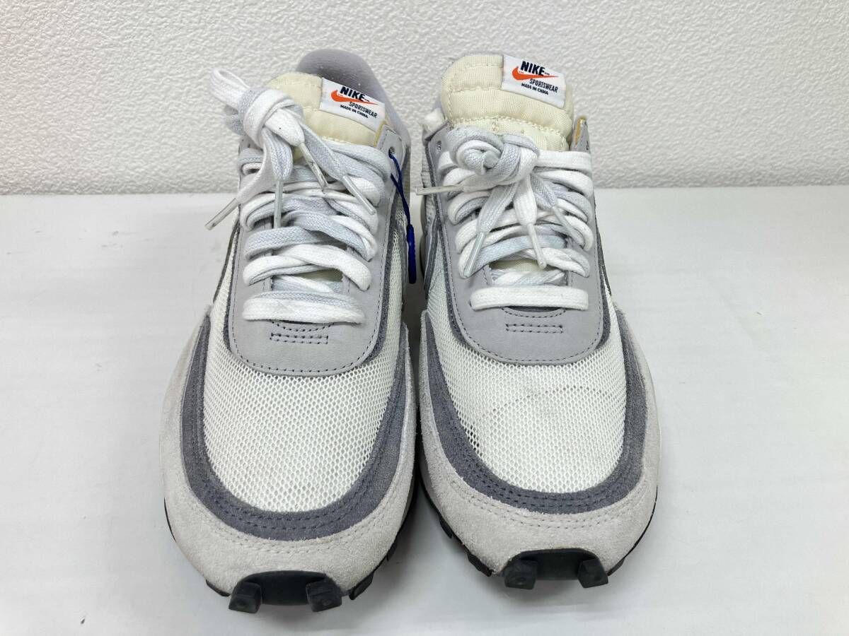 只今タイムセール中！ 鑑定済み NIKE ナイキ BV0073-100 ×sacai サカイ グレー×ホワイト スニーカー 29cm 即日発送!