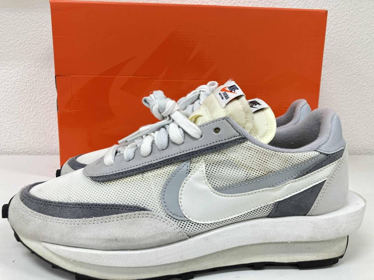 鑑定済み NIKE ナイキ BV0073-100 ×sacai サカイ グレー×ホワイト スニーカー 29cm