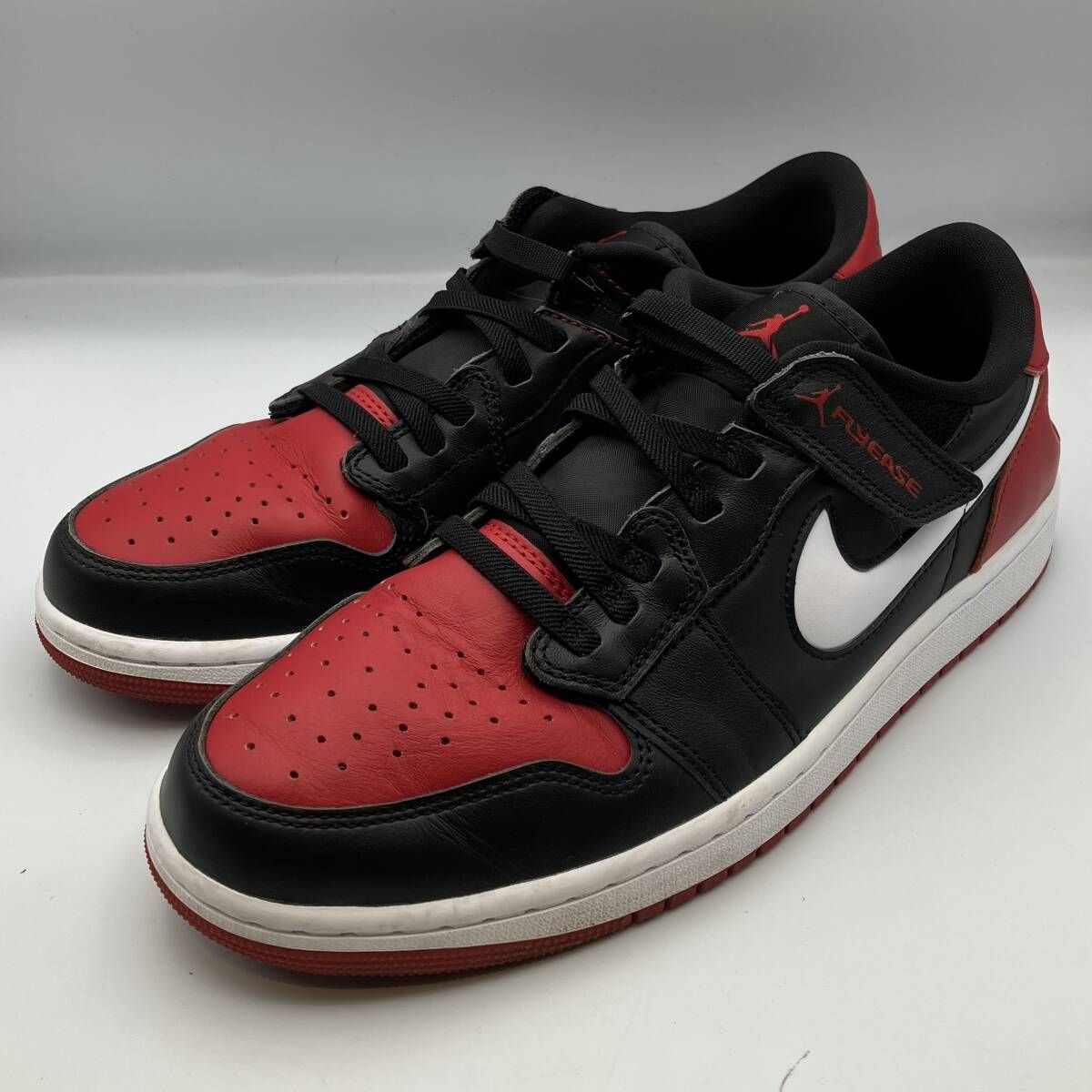 NIKE Air Jordan 1 Low Flyease Black Red size 29 スニーカー ナイキエアジョーダン1 ロウ フライイーズ