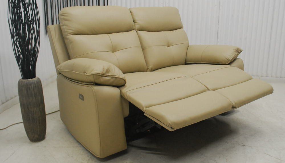 本革 電動リクライナーモーションソファー