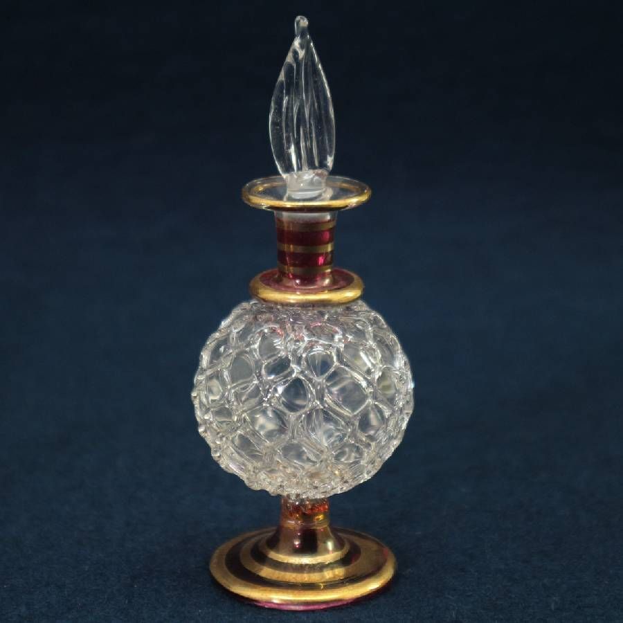 エジプト ガラス工芸 パフュームボトル 香水瓶 セット ハンドメイド ガラス細工 アンティーク調 美しい かわいい おしゃれ 魔法使いの道具 288 f 19