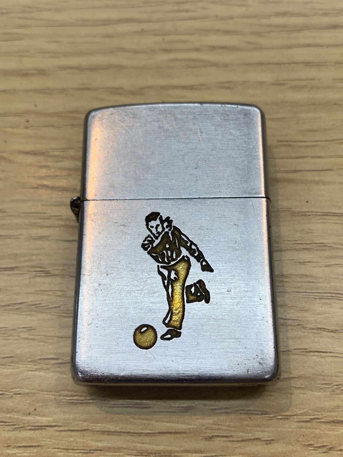 zippo ライター ZIPPO ビンテージ ジッポー 1951〜1953年 スチール製 スポーツシリーズ ボウラー